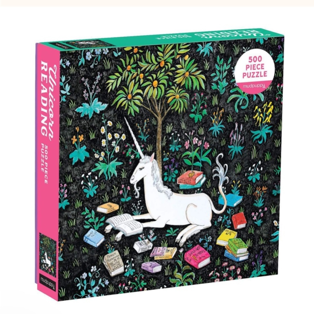 Unicorn Reading a Book 500 Piece Puzzle